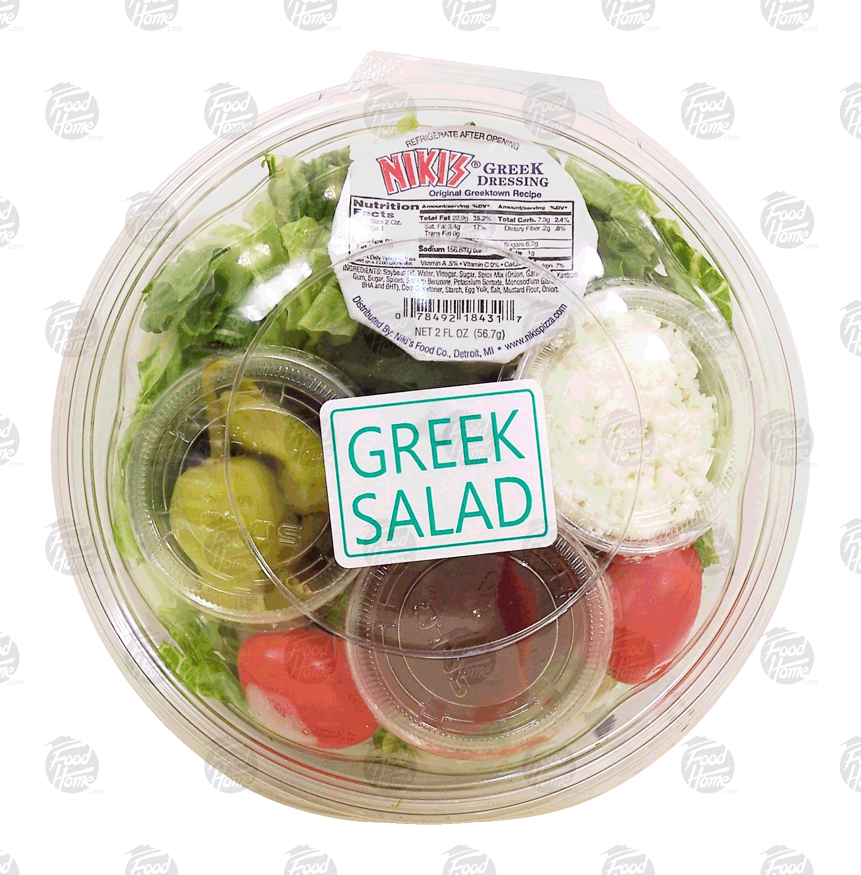 Value Center Market  greek salad with dressing Full-Size Picture